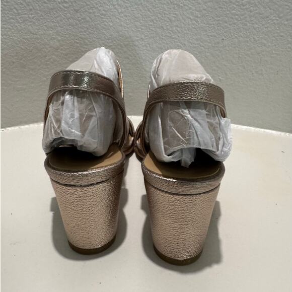 NATURALIZER NIB $120 Bristol Dress Sandal Gold Size 9.5W - Picture 5 of 10